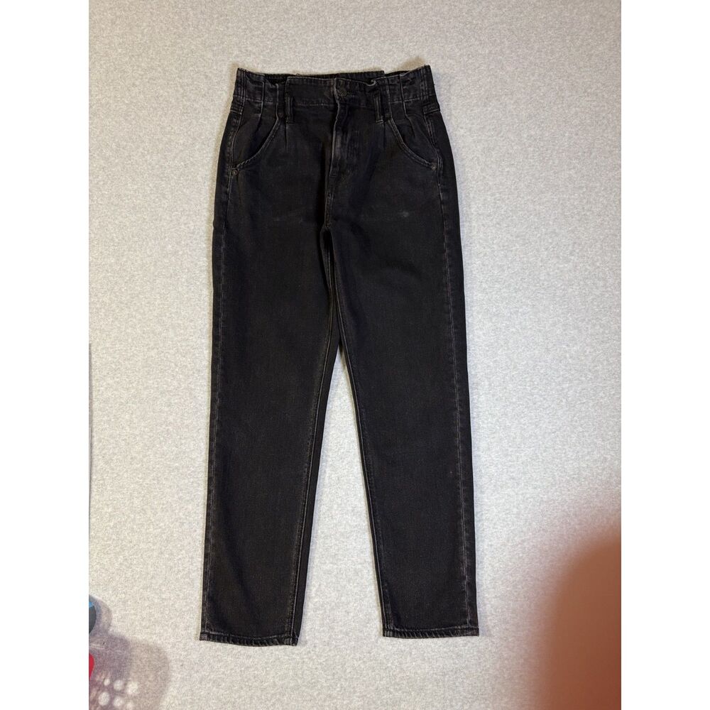 Levi's 505 Regular Boys 14 27x27 Black Faded Straight Leg Denim Jeans